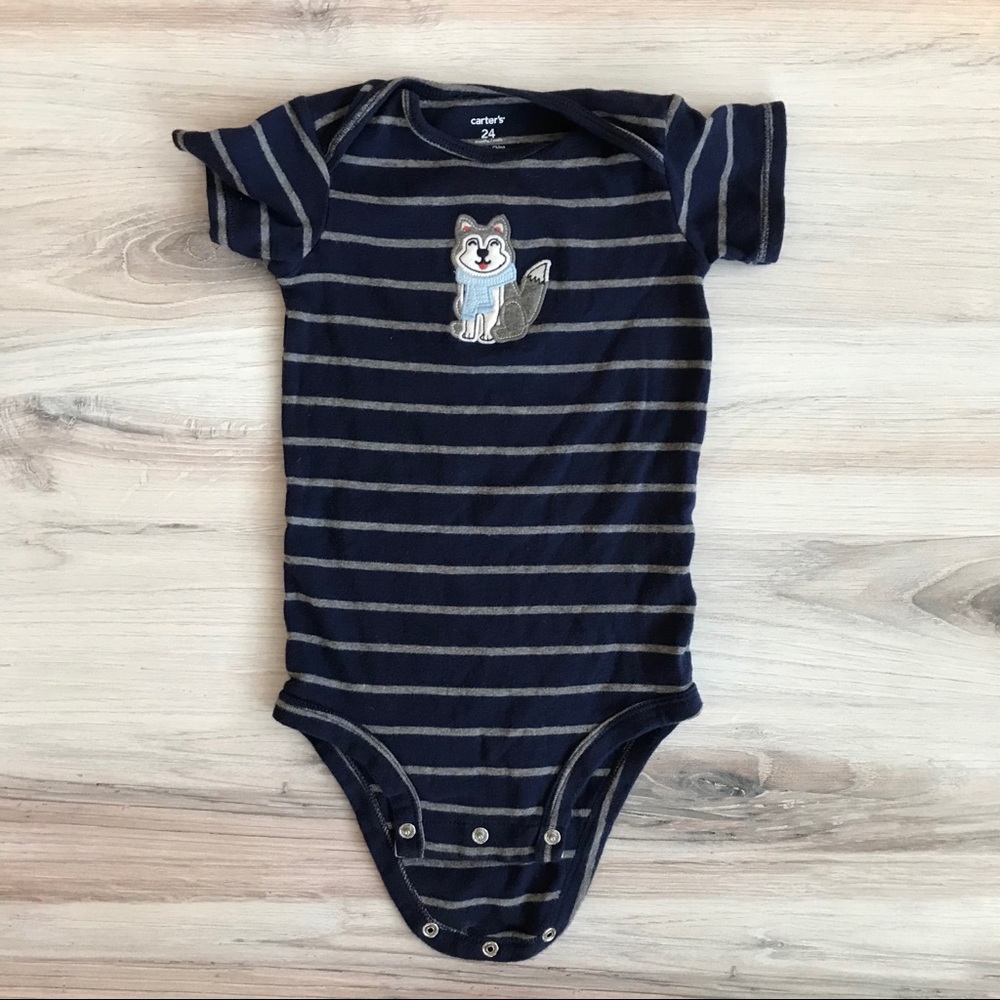 [3for$15] CARTER'S Husky Dog Bodysuit (24 mo)